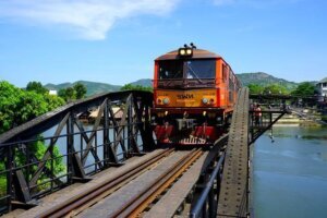 Thailand Zugreise River Kwai, death railway