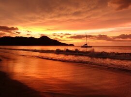 playa papagayo, beach, strand, costa-rica